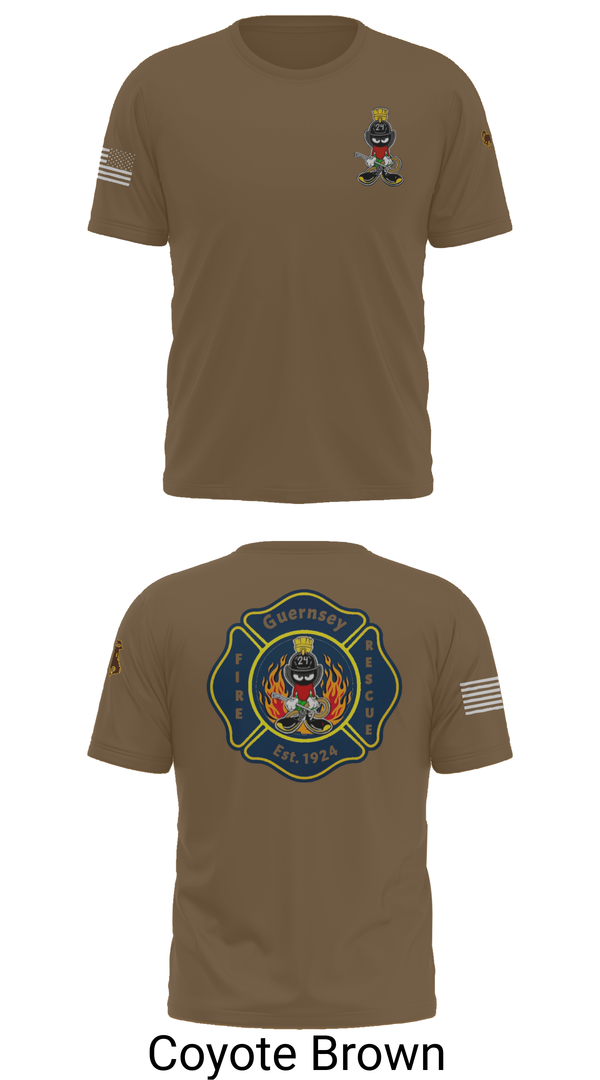 Short Sleeve Performance Shirt, Guernsey Fire & Rescue, , Teamtime, Team time, sublimation, custom sports apparel, team uniforms, spirit wear, spiritwear, sports uniforms, custom shirts, team store, custom team store, fundraiser sports, apparel fundraiser