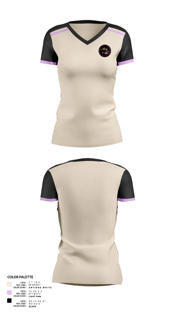 Womens Short Sleeve Vneck Shirt, Loving Maids, , Teamtime, Team time, sublimation, custom sports apparel, team uniforms, spirit wear, spiritwear, sports uniforms, custom shirts, team store, custom team store, fundraiser sports, apparel fundraiser