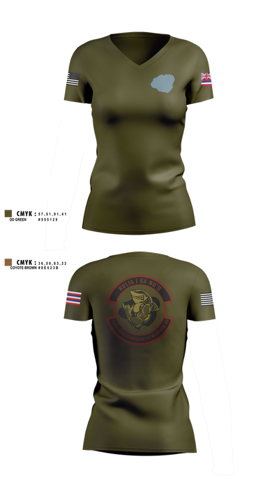 150th Electromagnetic Warfare Squadron 66679137 Women's Short Sleeve V-neck Shirt - 3