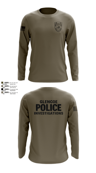 Long Sleeve Performance Shirt, Glencoe Investigations, Police, Teamtime, Team time, sublimation, custom sports apparel, team uniforms, spirit wear, spiritwear, sports uniforms, custom shirts, team store, custom team store, fundraiser sports, apparel fundraiser