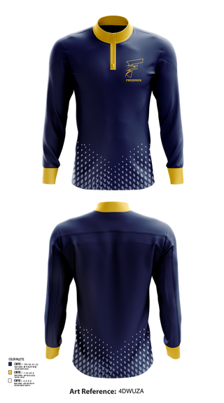 Quarter Zip Jacket, Frederick, Men's Basketball, Teamtime, Team time, sublimation, custom sports apparel, team uniforms, spirit wear, spiritwear, sports uniforms, custom shirts, team store, custom team store, fundraiser sports, apparel fundraiser