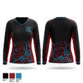 D-real elite boyz 47606971 Women's Long Sleeve V-neck Shirt - 1