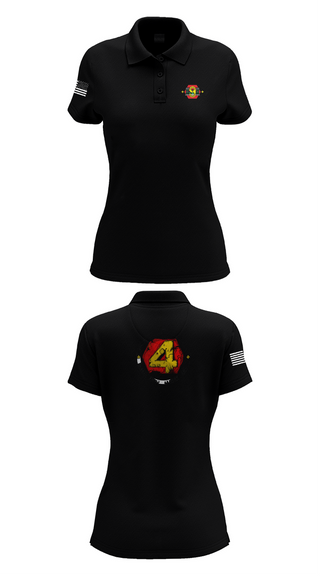 Womens Short Sleeve Performance Polo, 9th Engineer Support Battalion, Marines, Teamtime, Team time, sublimation, custom sports apparel, team uniforms, spirit wear, spiritwear, sports uniforms, custom shirts, team store, custom team store, fundraiser sports, apparel fundraiser