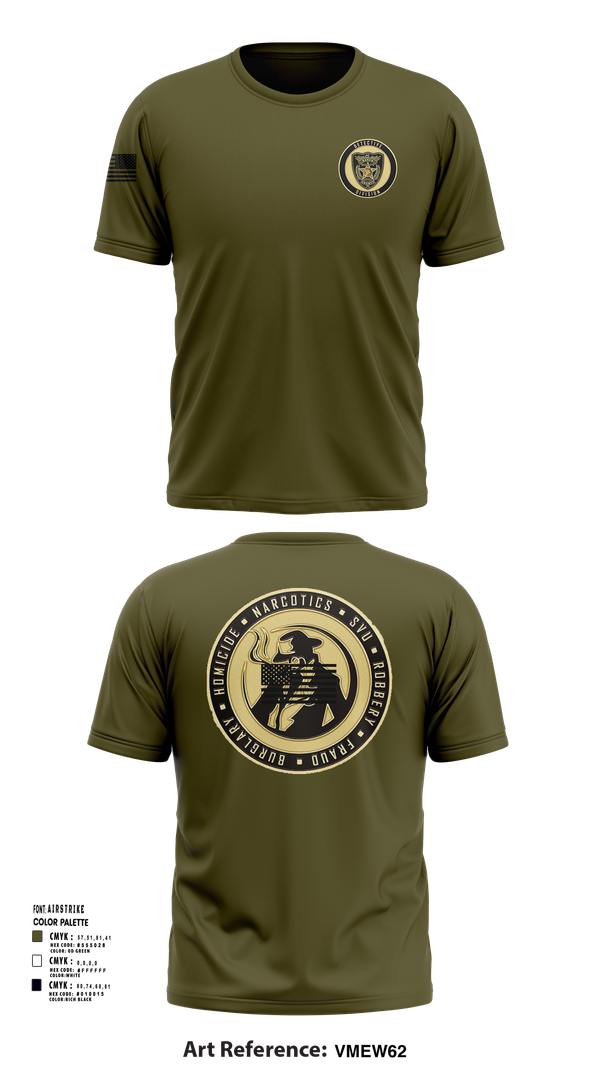 Baker County Detective Division 29625423 Short Sleeve Performance Shirt - 101