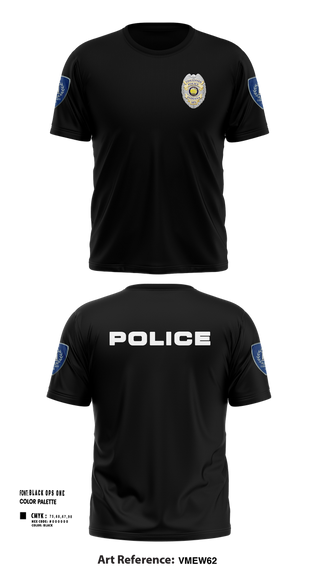 Short Sleeve Performance Shirt, Vincennes Police Department, , Teamtime, Team time, sublimation, custom sports apparel, team uniforms, spirit wear, spiritwear, sports uniforms, custom shirts, team store, custom team store, fundraiser sports, apparel fundraiser