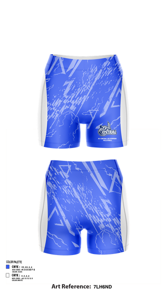 Womens Shorts, R-S Central Hilltoppers Volleyball, Women's Volleyball, Teamtime, Team time, sublimation, custom sports apparel, team uniforms, spirit wear, spiritwear, sports uniforms, custom shirts, team store, custom team store, fundraiser sports, apparel fundraiser