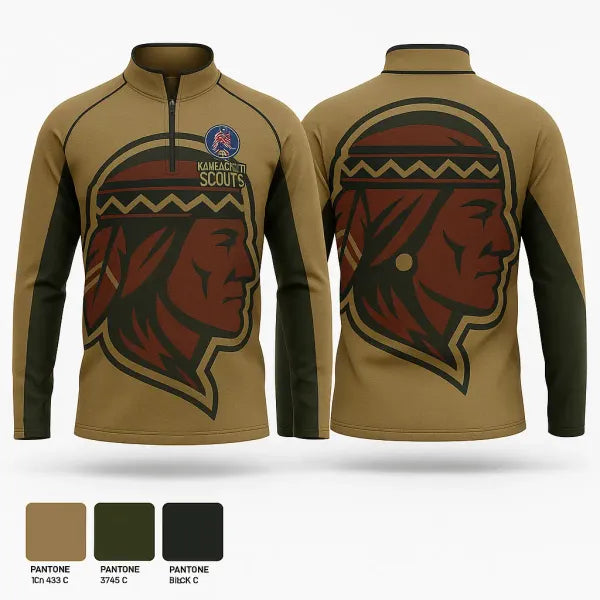 Quarter Zip Jacket, Kansas City Scouts, Baseball, Teamtime, Team time, sublimation, custom sports apparel, team uniforms, spirit wear, spiritwear, sports uniforms, custom shirts, team store, custom team store, fundraiser sports, apparel fundraiser