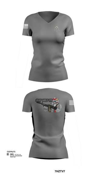 Womens Short Sleeve Vneck Shirt, Gray Wolf, , Teamtime, Team time, sublimation, custom sports apparel, team uniforms, spirit wear, spiritwear, sports uniforms, custom shirts, team store, custom team store, fundraiser sports, apparel fundraiser