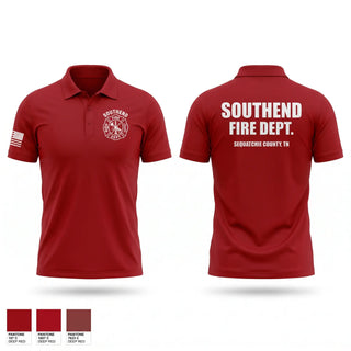 Short Sleeve Performance Polo, SOUTHEND FIRE DEPARTMENT, Fire Department, Teamtime, Team time, sublimation, custom sports apparel, team uniforms, spirit wear, spiritwear, sports uniforms, custom shirts, team store, custom team store, fundraiser sports, apparel fundraiser