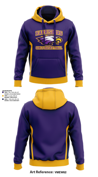 Hoodie, Harrisburg High School Girls Basketball, Women's Basketball, Teamtime, Team time, sublimation, custom sports apparel, team uniforms, spirit wear, spiritwear, sports uniforms, custom shirts, team store, custom team store, fundraiser sports, apparel fundraiser