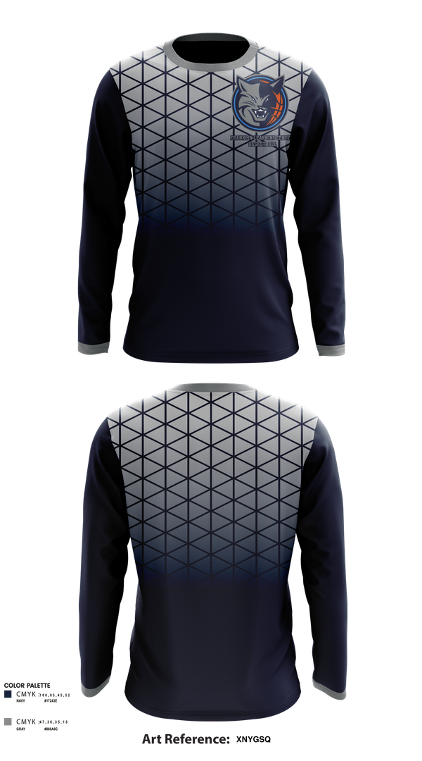 Long Sleeve Performance Shirt, Franklin Learning Center Basketball, Women's Basketball, Teamtime, Team time, sublimation, custom sports apparel, team uniforms, spirit wear, spiritwear, sports uniforms, custom shirts, team store, custom team store, fundraiser sports, apparel fundraiser