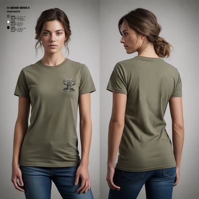 BIG DRACO 84455407 Women's Short Sleeve V-neck Shirt - 4