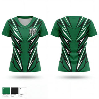 Womens Short Sleeve Vneck Shirt, Warriors, , Teamtime, Team time, sublimation, custom sports apparel, team uniforms, spirit wear, spiritwear, sports uniforms, custom shirts, team store, custom team store, fundraiser sports, apparel fundraiser