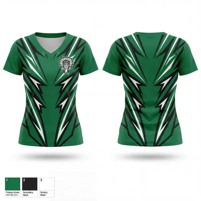 Warriors 90126658 Women's Short Sleeve V-neck Shirt - 1