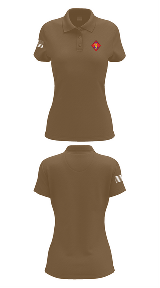 Womens Short Sleeve Performance Polo, Marine Det. Fort Gregg-Adams Bravo Company, , Teamtime, Team time, sublimation, custom sports apparel, team uniforms, spirit wear, spiritwear, sports uniforms, custom shirts, team store, custom team store, fundraiser sports, apparel fundraiser