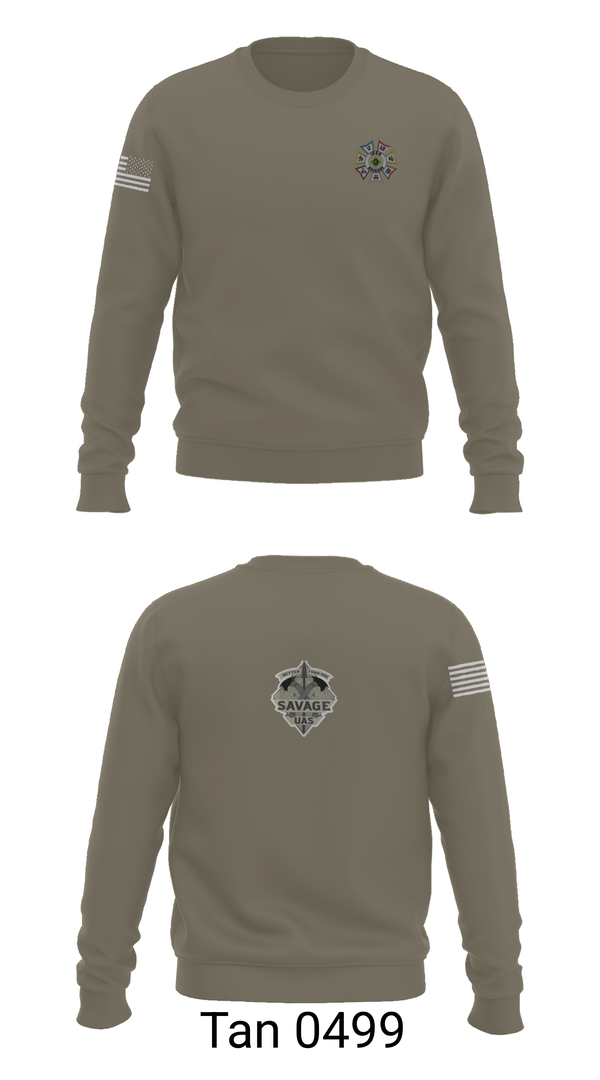 Crew Neck Sweatshirt, 4-10 CAV 3 ABCT 4 ID, , Teamtime, Team time, sublimation, custom sports apparel, team uniforms, spirit wear, spiritwear, sports uniforms, custom shirts, team store, custom team store, fundraiser sports, apparel fundraiser