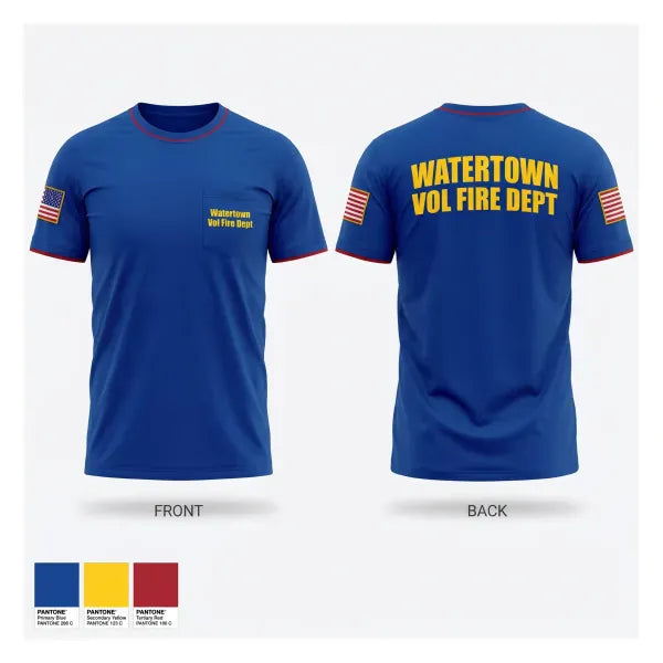 Watertown Vol. Fire Dept. 90421009 Old School Cotton Feel Shirt - 1