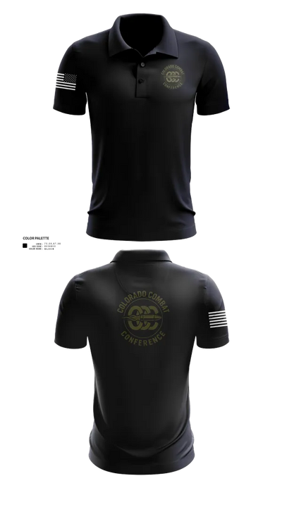 Colorado Combat Conference 90728248 Short Sleeve Performance Polo - 21