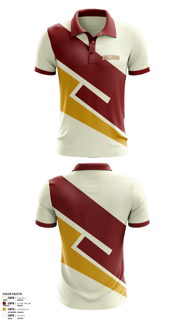 Short Sleeve Performance Polo, Bulldogs, Men's Basketball, Teamtime, Team time, sublimation, custom sports apparel, team uniforms, spirit wear, spiritwear, sports uniforms, custom shirts, team store, custom team store, fundraiser sports, apparel fundraiser
