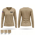 Comanche Company 80259292 Women's Long Sleeve V-neck Shirt - 1