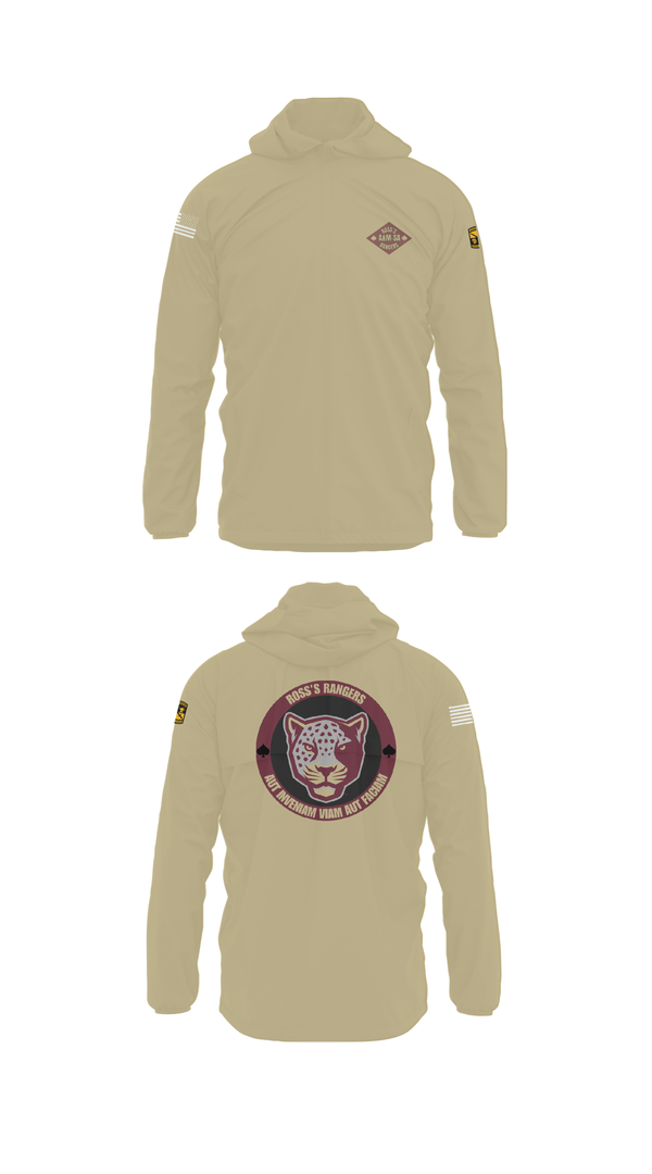 Windbreaker, Ross Rangers, Army, Teamtime, Team time, sublimation, custom sports apparel, team uniforms, spirit wear, spiritwear, sports uniforms, custom shirts, team store, custom team store, fundraiser sports, apparel fundraiser