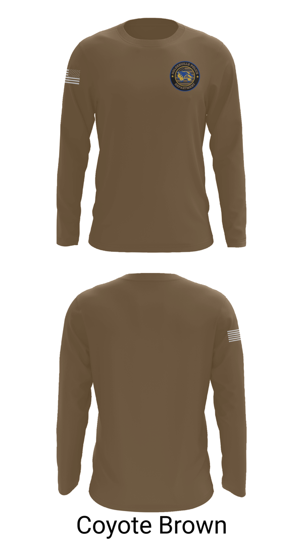Long Sleeve Performance Shirt, Holdenville PD, Police, Teamtime, Team time, sublimation, custom sports apparel, team uniforms, spirit wear, spiritwear, sports uniforms, custom shirts, team store, custom team store, fundraiser sports, apparel fundraiser