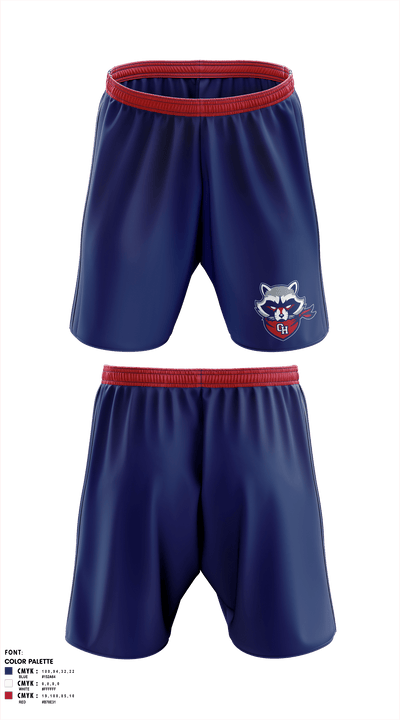 Oak Hill High School 95566271 Athletic Shorts With Pockets - 1