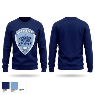 Crew Neck Sweatshirt, Musketeers Track Team, Track & Field, Teamtime, Team time, sublimation, custom sports apparel, team uniforms, spirit wear, spiritwear, sports uniforms, custom shirts, team store, custom team store, fundraiser sports, apparel fundraiser