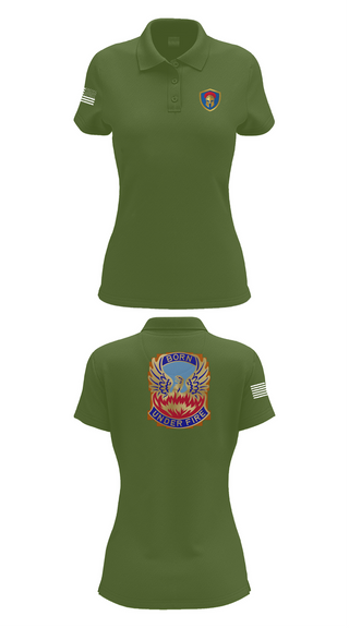 Womens Short Sleeve Performance Polo, HHC/128th Aviation Brigade, , Teamtime, Team time, sublimation, custom sports apparel, team uniforms, spirit wear, spiritwear, sports uniforms, custom shirts, team store, custom team store, fundraiser sports, apparel fundraiser