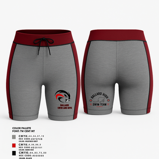 Womens Shorts, Ballard High School Girls Swim and Dive, Swimming, Teamtime, Team time, sublimation, custom sports apparel, team uniforms, spirit wear, spiritwear, sports uniforms, custom shirts, team store, custom team store, fundraiser sports, apparel fundraiser
