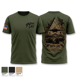 Old School Cotton Feel Shirt, 99th LRS, Air Force, Teamtime, Team time, sublimation, custom sports apparel, team uniforms, spirit wear, spiritwear, sports uniforms, custom shirts, team store, custom team store, fundraiser sports, apparel fundraiser