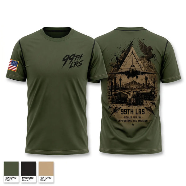 Old School Cotton Feel Shirt, 99th LRS, Air Force, Teamtime, Team time, sublimation, custom sports apparel, team uniforms, spirit wear, spiritwear, sports uniforms, custom shirts, team store, custom team store, fundraiser sports, apparel fundraiser