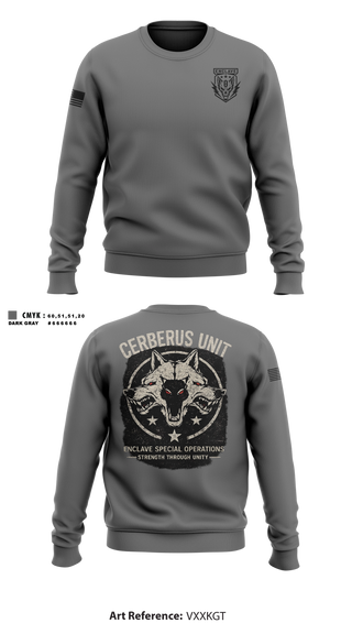 Crew Neck Sweatshirt, Choas unit, E-Sports, Teamtime, Team time, sublimation, custom sports apparel, team uniforms, spirit wear, spiritwear, sports uniforms, custom shirts, team store, custom team store, fundraiser sports, apparel fundraiser