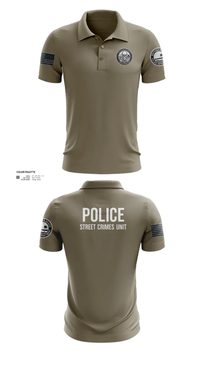 STREET CRIMES 66596550 Short Sleeve Performance Polo - 111