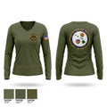 RETIREMENT SERVICES OFFICE Women's Long Sleeve V-neck Shirt - 1