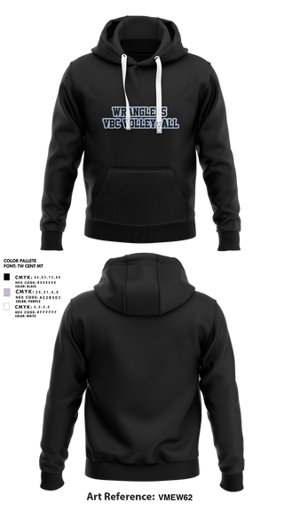 Hoodie, Wranglers VBC, Women's Volleyball, Teamtime, Team time, sublimation, custom sports apparel, team uniforms, spirit wear, spiritwear, sports uniforms, custom shirts, team store, custom team store, fundraiser sports, apparel fundraiser