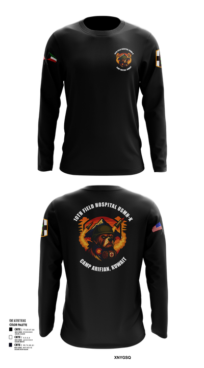 10th Field Hospital (FWD) 73609367 Long Sleeve Performance Shirt 103