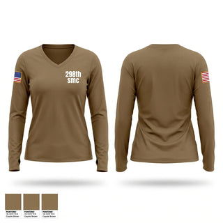 Womens Long Sleeve Vneck Shirt, 298th smc, Army, Teamtime, Team time, sublimation, custom sports apparel, team uniforms, spirit wear, spiritwear, sports uniforms, custom shirts, team store, custom team store, fundraiser sports, apparel fundraiser