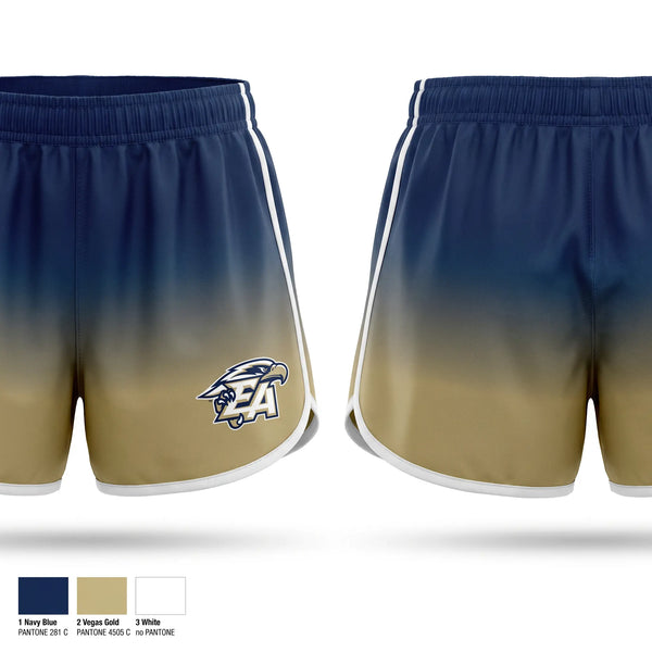 Womens Shorts, Everett Alvarez Eagles, Women's Basketball, Teamtime, Team time, sublimation, custom sports apparel, team uniforms, spirit wear, spiritwear, sports uniforms, custom shirts, team store, custom team store, fundraiser sports, apparel fundraiser