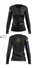 Clinton County SOT 49271130 Women's Long Sleeve V-neck Shirt - 100