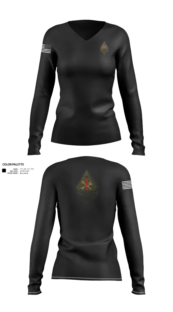 Womens Long Sleeve Vneck Shirt, Clinton County SOT, , Teamtime, Team time, sublimation, custom sports apparel, team uniforms, spirit wear, spiritwear, sports uniforms, custom shirts, team store, custom team store, fundraiser sports, apparel fundraiser