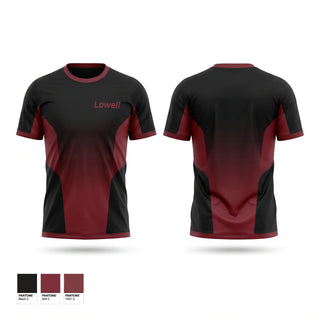Short Sleeve Performance Shirt, Lowell black, Baseball, Teamtime, Team time, sublimation, custom sports apparel, team uniforms, spirit wear, spiritwear, sports uniforms, custom shirts, team store, custom team store, fundraiser sports, apparel fundraiser