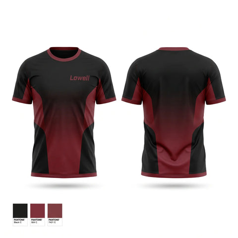 Short Sleeve Performance Shirt, Lowell black, Baseball, Teamtime, Team time, sublimation, custom sports apparel, team uniforms, spirit wear, spiritwear, sports uniforms, custom shirts, team store, custom team store, fundraiser sports, apparel fundraiser