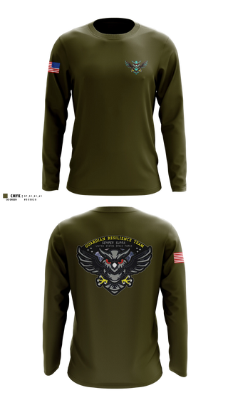 Long Sleeve Performance Shirt, Guardian Resilience Team, Space Force, Teamtime, Team time, sublimation, custom sports apparel, team uniforms, spirit wear, spiritwear, sports uniforms, custom shirts, team store, custom team store, fundraiser sports, apparel fundraiser