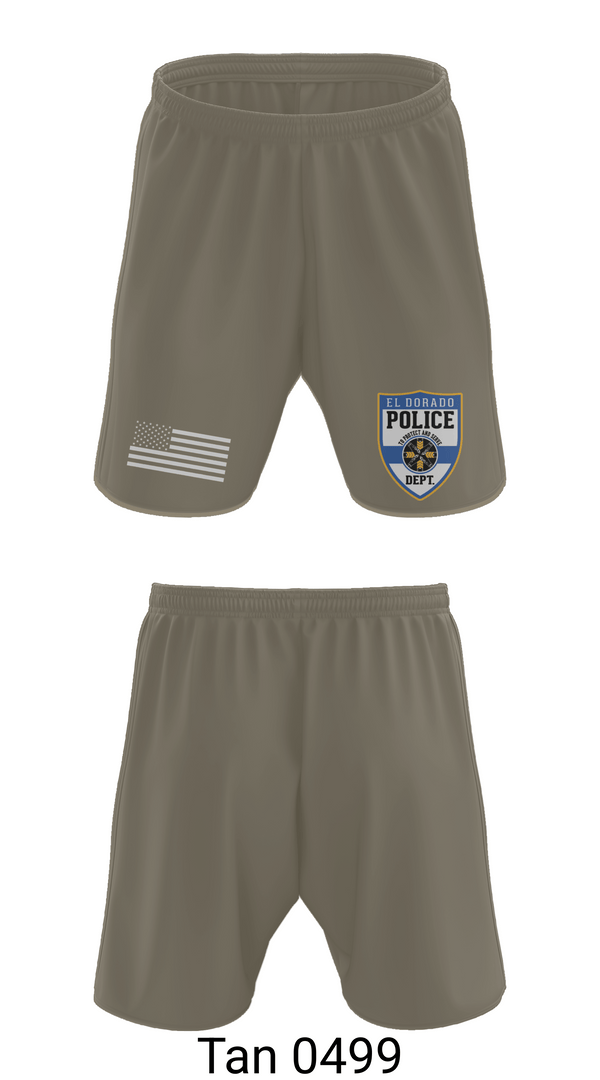 Athletic Shorts With Pockets, El dorado Police Department, Police, Teamtime, Team time, sublimation, custom sports apparel, team uniforms, spirit wear, spiritwear, sports uniforms, custom shirts, team store, custom team store, fundraiser sports, apparel fundraiser