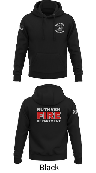 Hoodie, Ruthven Fire Department, Fire Department, Teamtime, Team time, sublimation, custom sports apparel, team uniforms, spirit wear, spiritwear, sports uniforms, custom shirts, team store, custom team store, fundraiser sports, apparel fundraiser