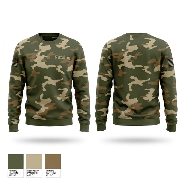 Crew Neck Sweatshirt, Nursing, Air Force, Teamtime, Team time, sublimation, custom sports apparel, team uniforms, spirit wear, spiritwear, sports uniforms, custom shirts, team store, custom team store, fundraiser sports, apparel fundraiser