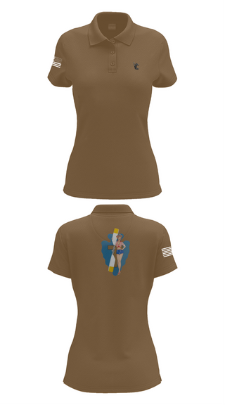 Womens Short Sleeve Performance Polo, B Co 1/114th Maintenance, Army, Teamtime, Team time, sublimation, custom sports apparel, team uniforms, spirit wear, spiritwear, sports uniforms, custom shirts, team store, custom team store, fundraiser sports, apparel fundraiser