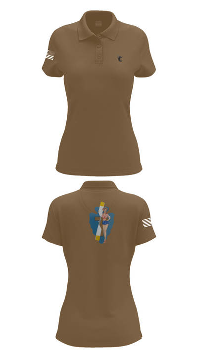 B Co 1/114th Maintenance 9686057 Women's Short Sleeve Performance Polo  - 15