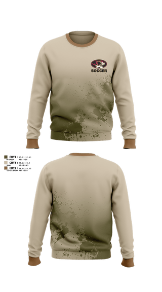 Crew Neck Sweatshirt, Tuttle Tigers, Men's Soccer, Teamtime, Team time, sublimation, custom sports apparel, team uniforms, spirit wear, spiritwear, sports uniforms, custom shirts, team store, custom team store, fundraiser sports, apparel fundraiser